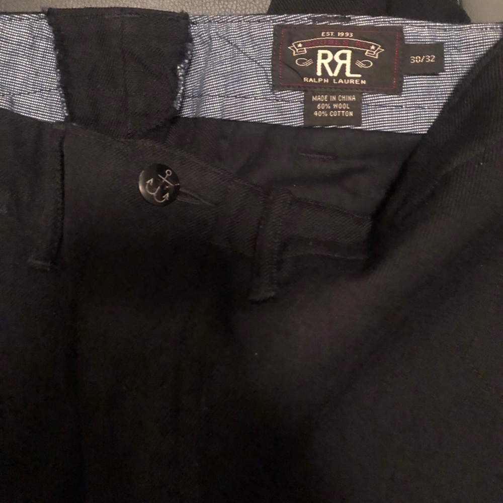 RRL by Ralph Lauren Black Pants NWT 30/32